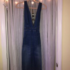 Dollhouse Fitted Overall Jumpsuit